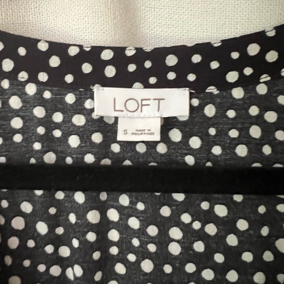 Loft brand black polka dot shorts romper - Picture 3 of 5